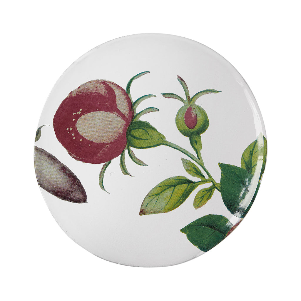 John Derian Crimson Rose Plate
