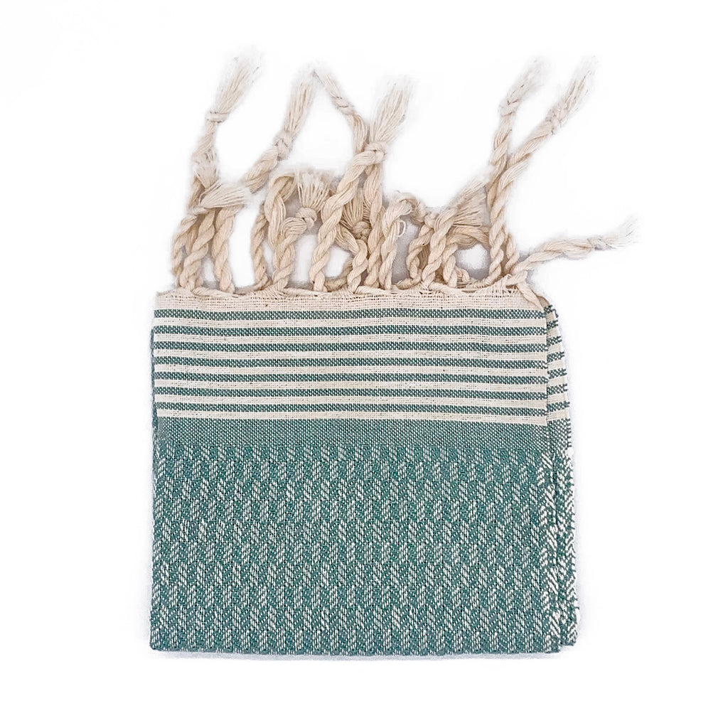 Eigenlabel Fouta Tweed Aqua div. Größen