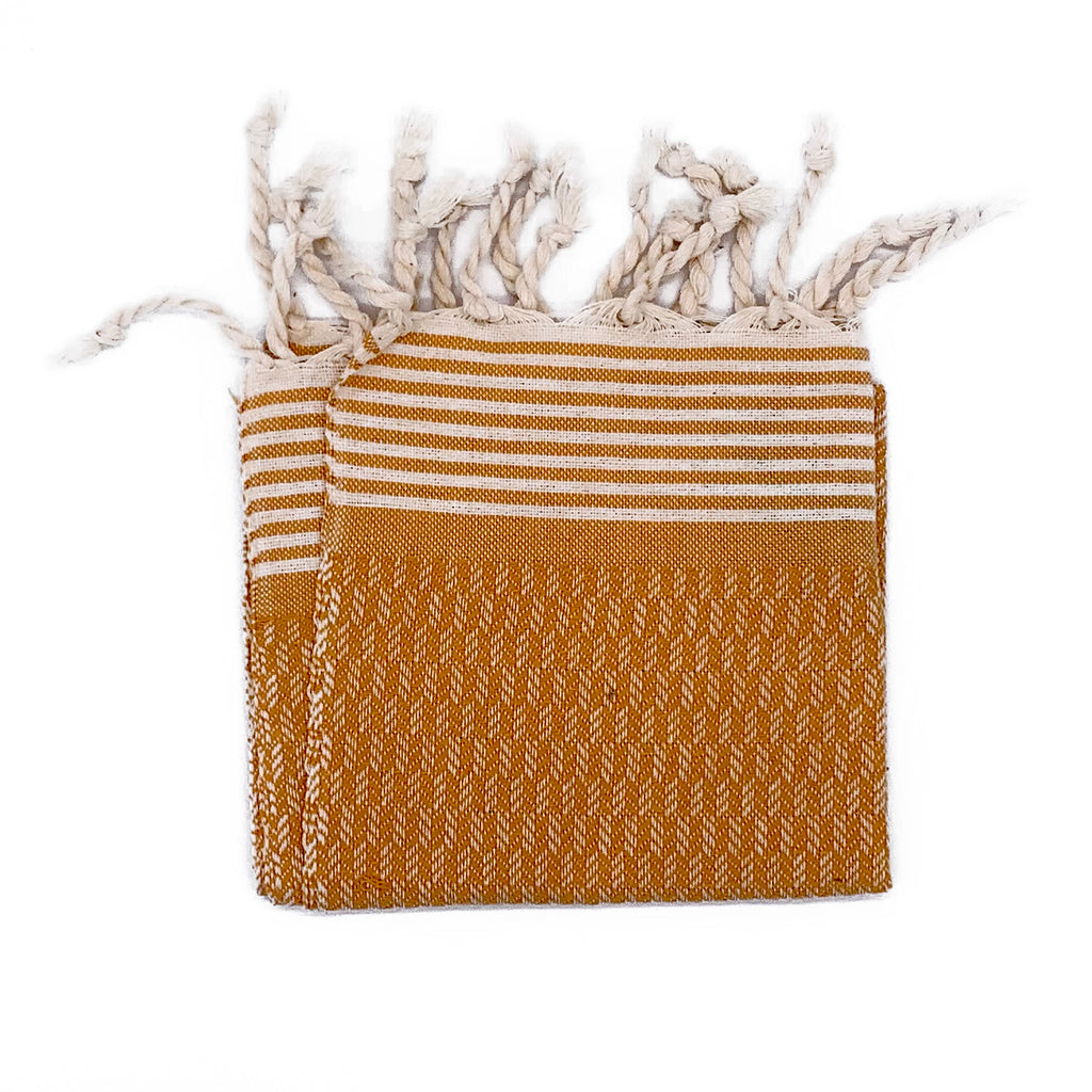 Eigenlabel Fouta Tweed Ocker div. Größen