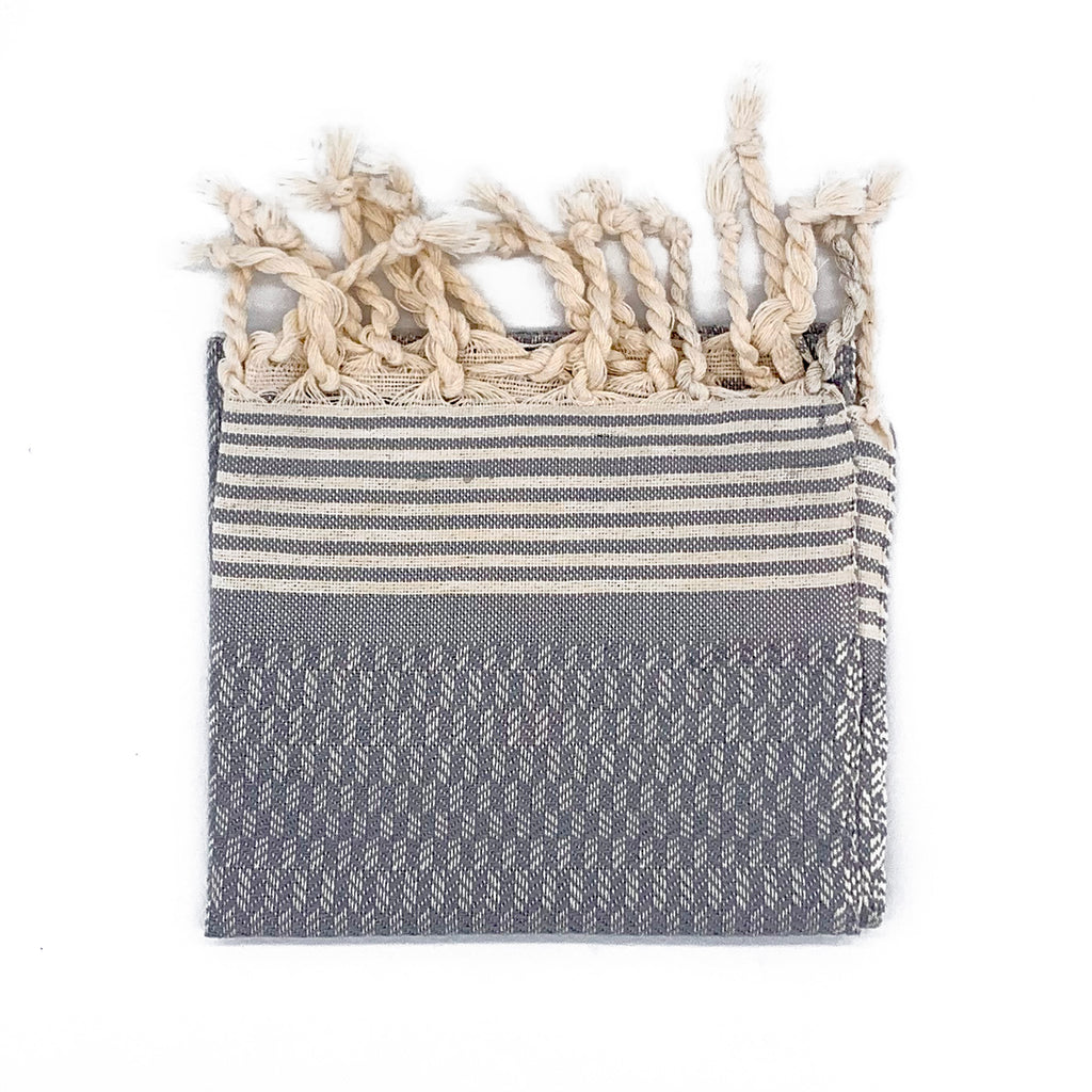 Eigenlabel Fouta Tweed Grau div. Größen