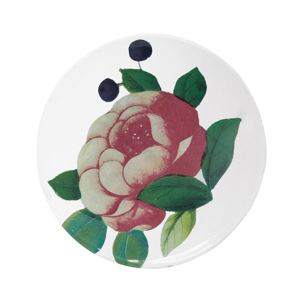 John Derian Voluptous Rose Plate