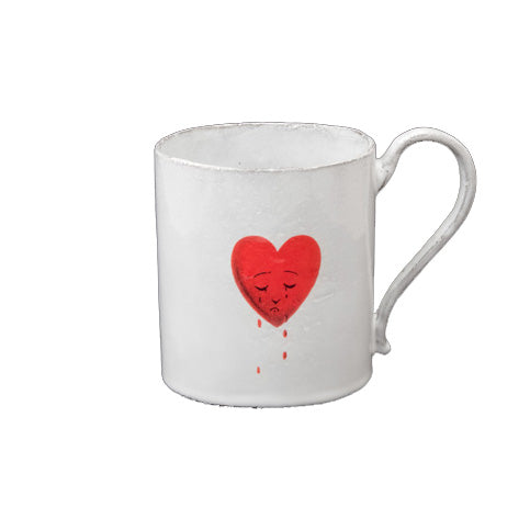 John Derian Crying Heart  Mug