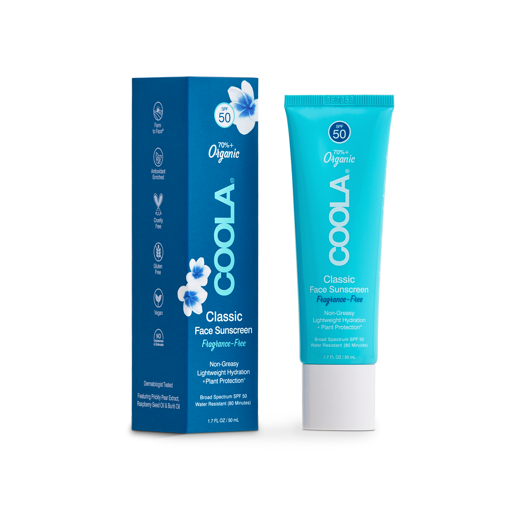 Coola - Classic Face Sunscreen - Fragrance-Free SPF 50