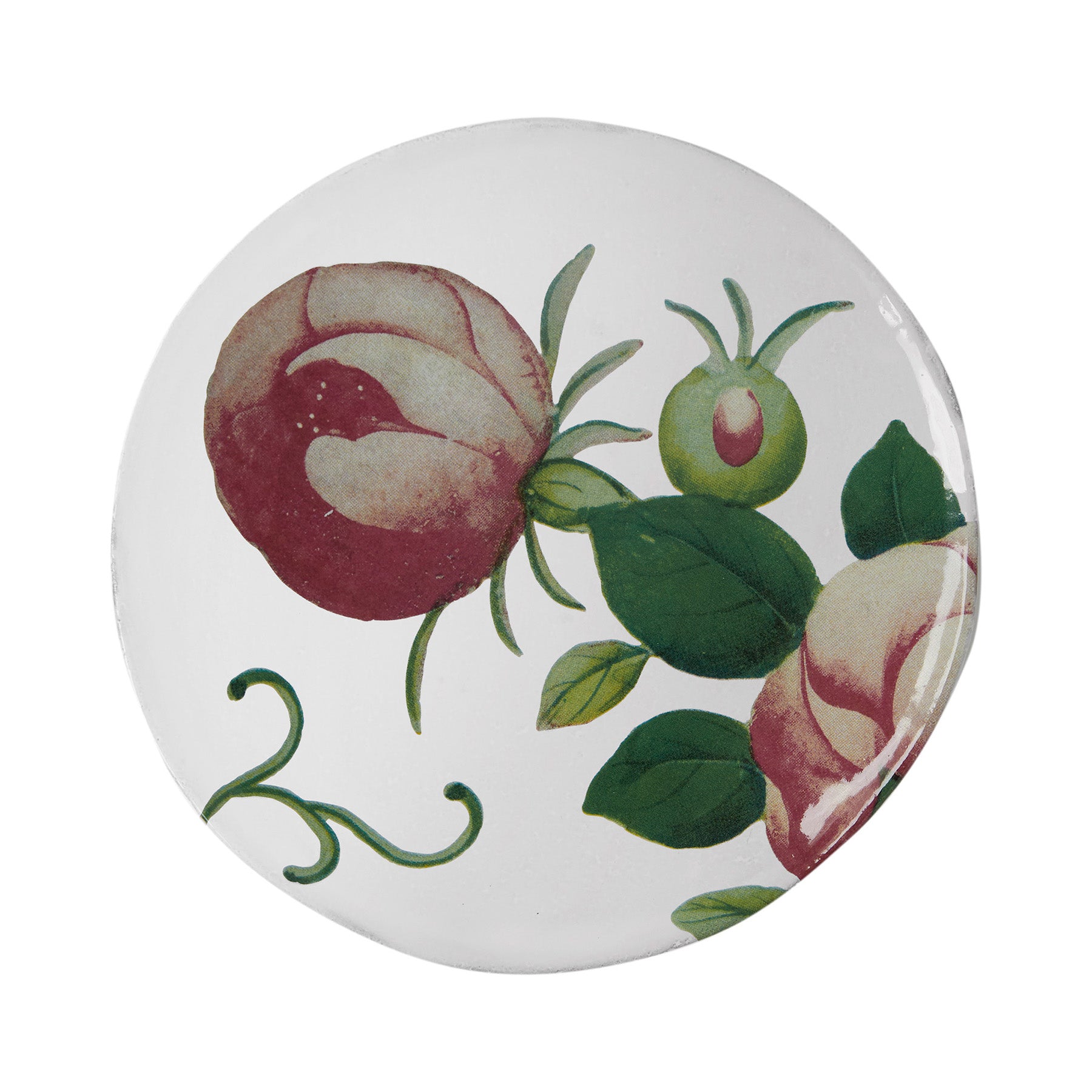 John Derian Fairest Rose  Plate