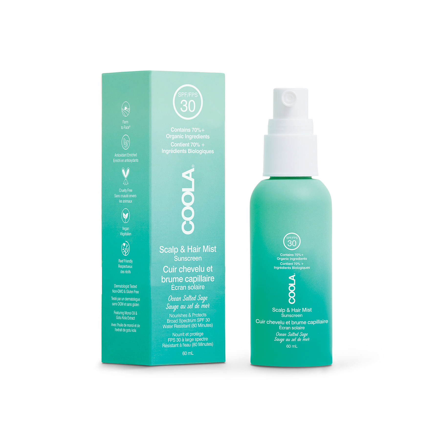 Coola - Skalp & Hair Mist Sunscreen SPF 30