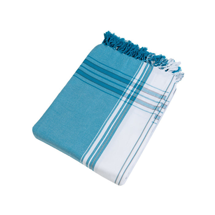 Kikoy Plaid - Bleu de Prusse