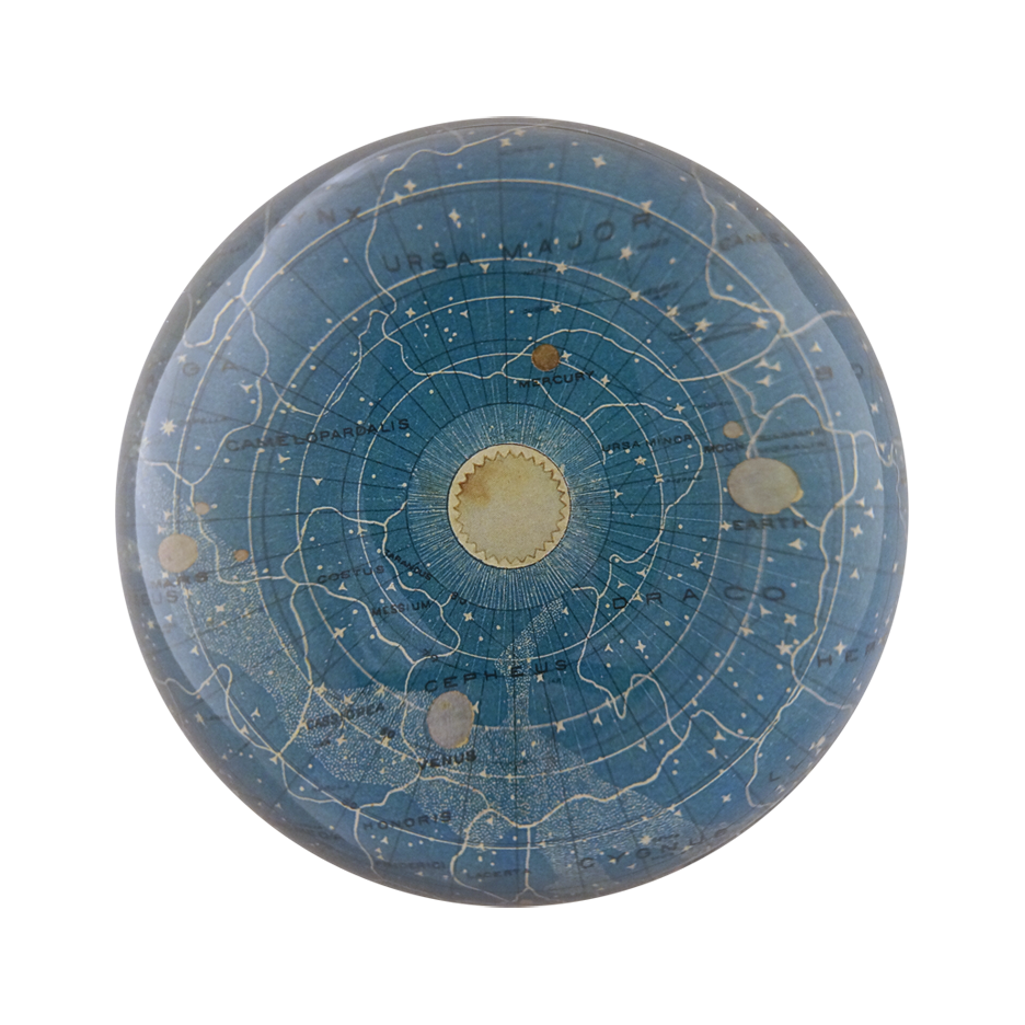 Blue Universe - Dome Paperweight