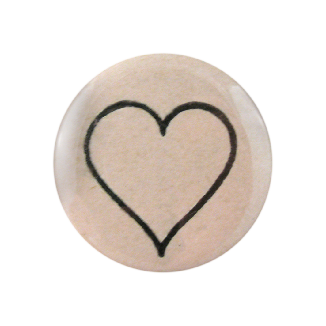 Line Heart - Taschenspiegel