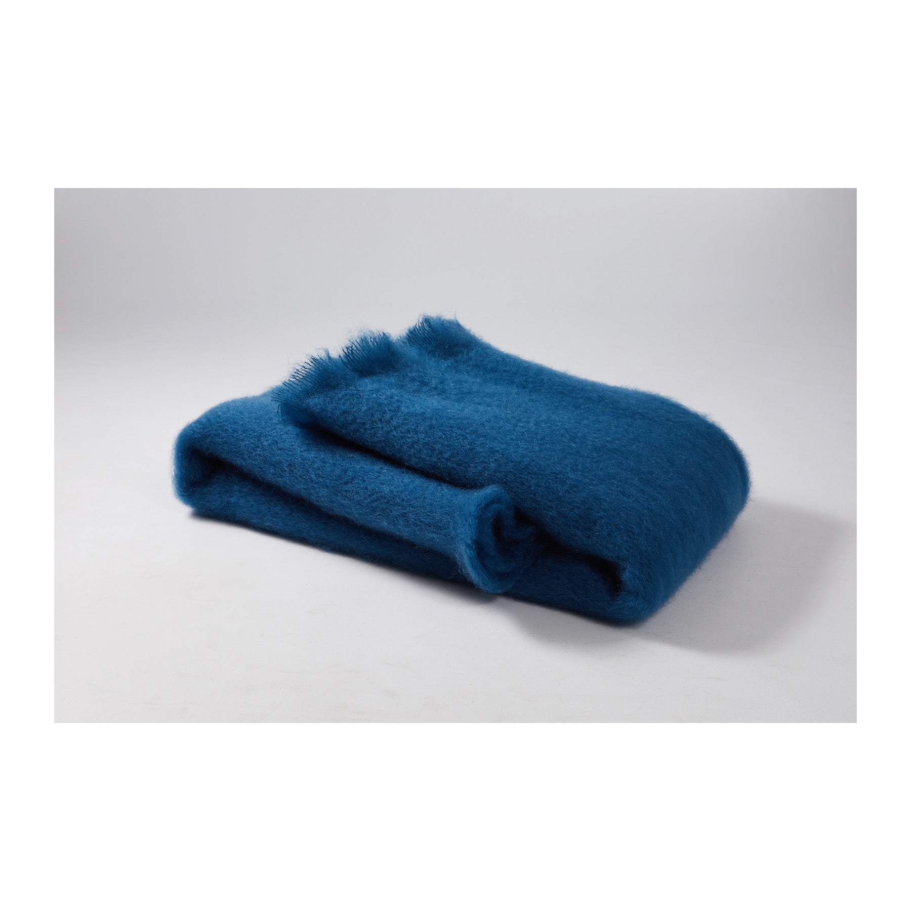 Mantas Ezcaray Schal Mohair - blau Ref 759 - 18x170
