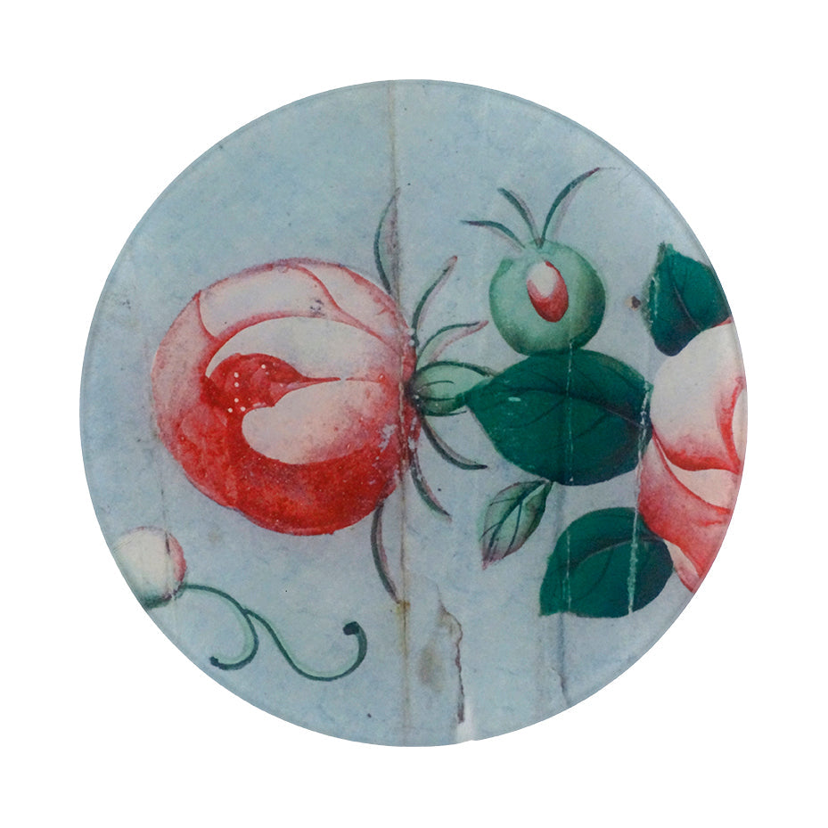 Rose and Bud - Round Plate
